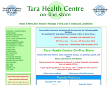 Tablet Screenshot of online-shop.tarahealthcentre.com.au